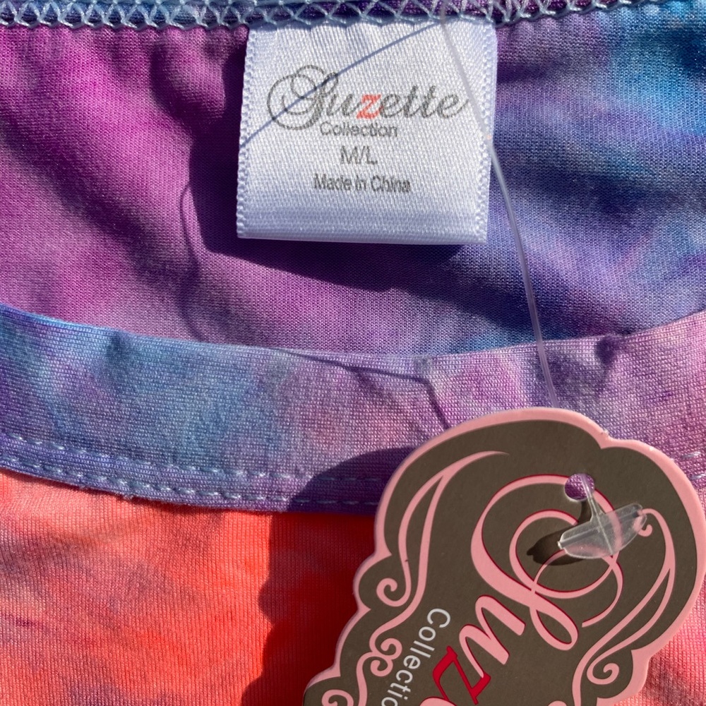 Neon Tie-dye crop top - Picture 7 of 7